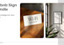 design minimalist airbnb signs and house rules
